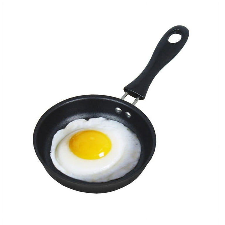 Single Egg Frying Pan Stainless Steel Mini Pan Small Egg Pan Nonstick Egg  Pastry Pan Stay Cool Handle Mini Fry Pan Kitchen Mini - AliExpress