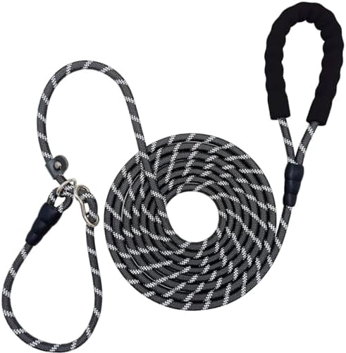 12FT 20FT Anti-Choking Long Training Lead, Reflective 3/8