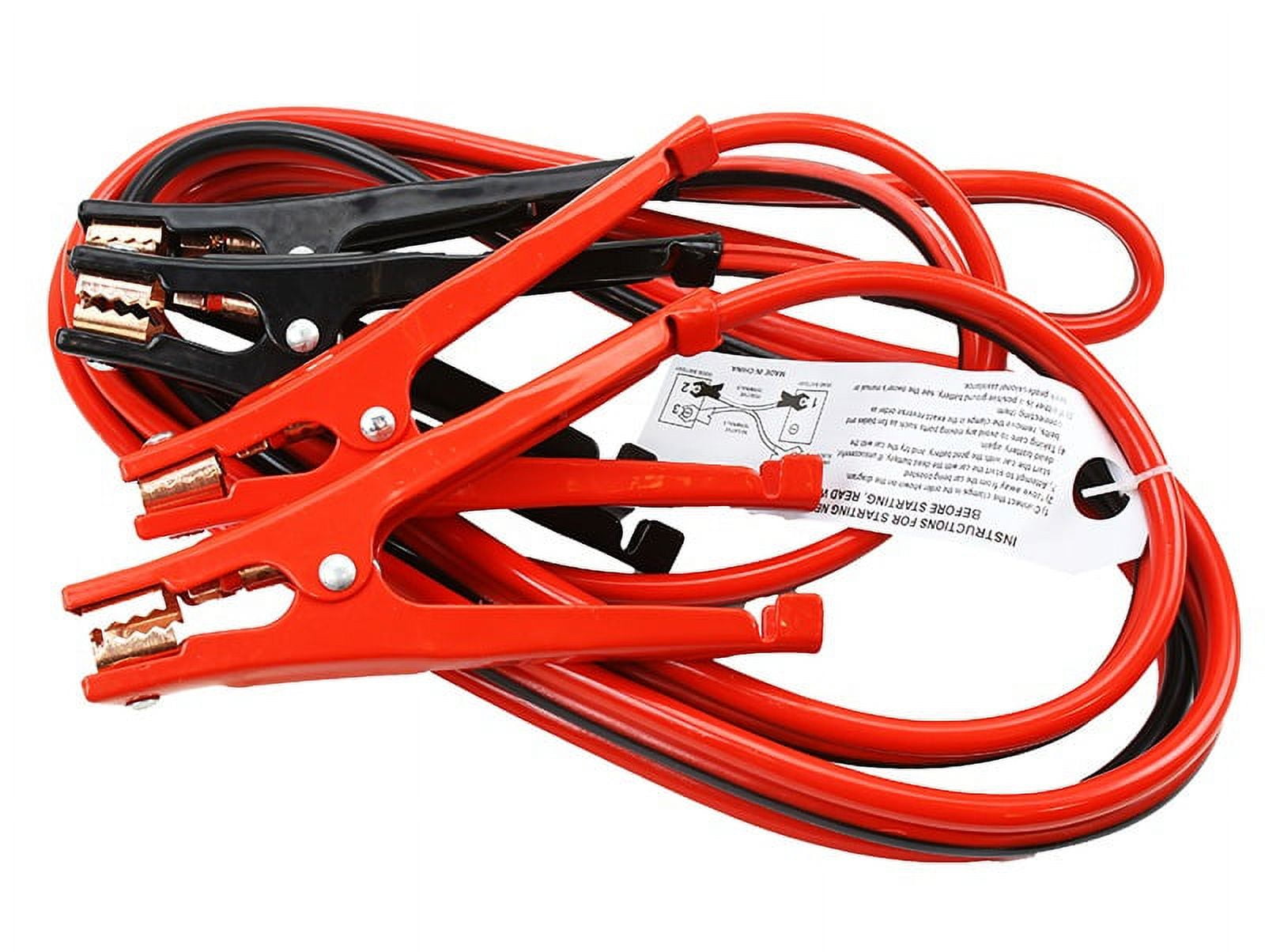 12FT 6 Gauge Power Jumper Cable Starter Booster Cable 500 AMP