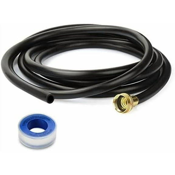 12FT Dehumidifier Drain Hose with 3/4 Inch FHT Connector, 18FFDHMH01 Dehumidifier Hose Compatible with Most Dehumidifier Brands, Corrosion-Resistant Brass Fittings for a Secure, Leak-Proof Connection