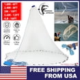 thumbnail image 1 of 12FT Fishing Cast Net Bait Easy Throw Hand Cast Strong Nylon Trap Mesh, 1 of 9