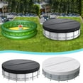 thumbnail image 1 of 12FT Above Ground Pool Cover, Solar Pool Cover for Above Ground Pools, Outdoor Round Swimming Pool Cover,CircularMetal Prism Frame Swimming Pool Specific Pool Cover, 1 of 5