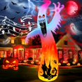 12FT Halloween Inflatable Outdoor Decoration with Spooky Sound and