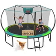 thumbnail image 1 of 12FT Trampoline for Kids with No-gap Design, SHINPT Outdoor Trampoline with Basketball Hoop, 12FT Kids Trampoline with 1200LBS Capacity, Big Trampoline Outdoor for Backyard, Large Trampoline Outdoor, 1 of 8