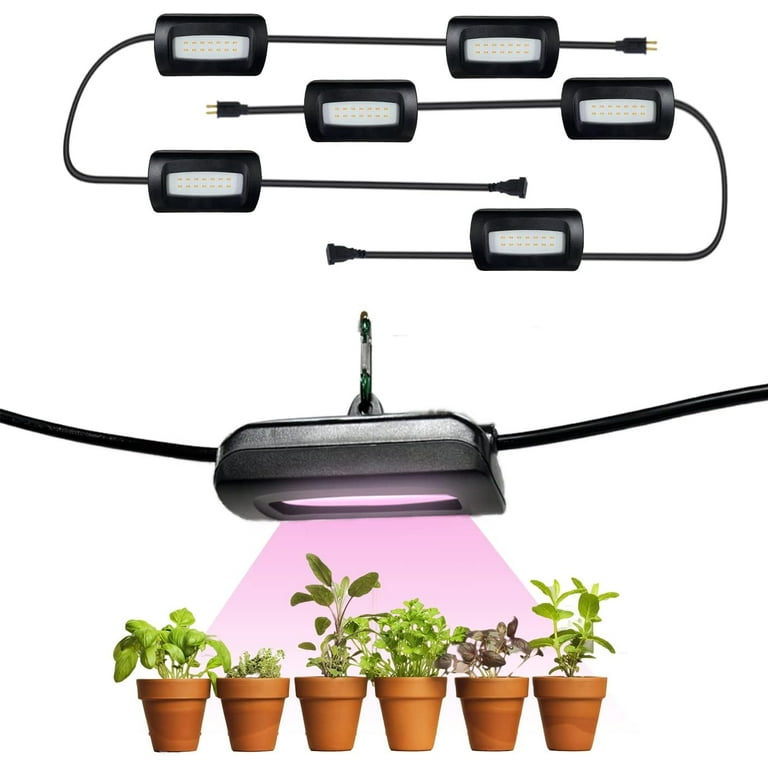 Grow light string outlet