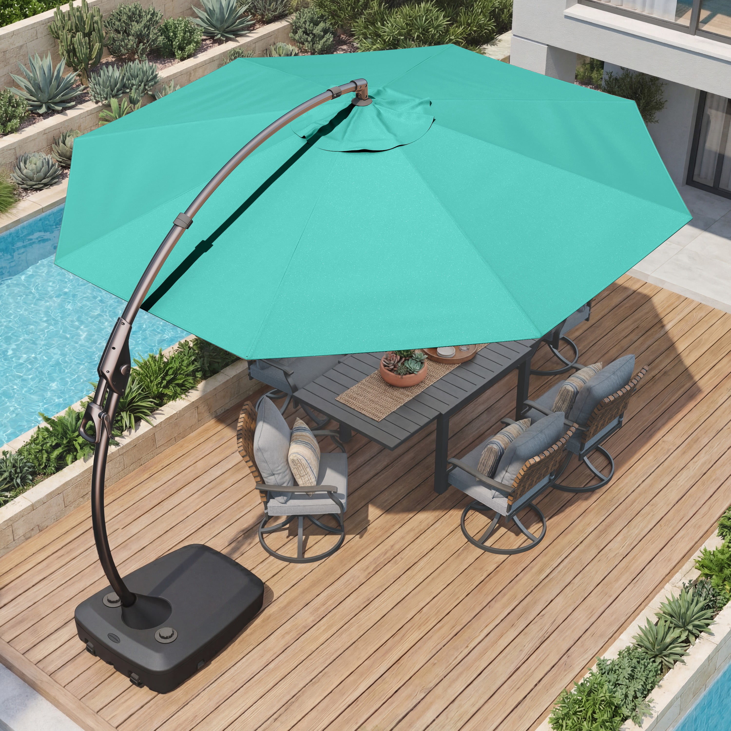 canvas patio umbrella The Wooden 2™ These umbrellas are made from high quality and carefully selected material that is dense and made to last Market Umbrella with Sunbrella Canvas