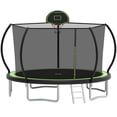 thumbnail image 1 of 12FT Trampoline for Kids and Adults with Safe Enclosure Net, SEGMART Round Recreational Trampoline with Basketball Hoop, Upgrade Outdoor Trampoline with Ladder for Backyard Park, 1 of 8