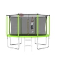 thumbnail image 1 of 12FT Trampoline for Kids,Outdoor Trampoline with Basketball Hoop,Recreational Trampoline with Safety Enclosure Net,Green, 1 of 7