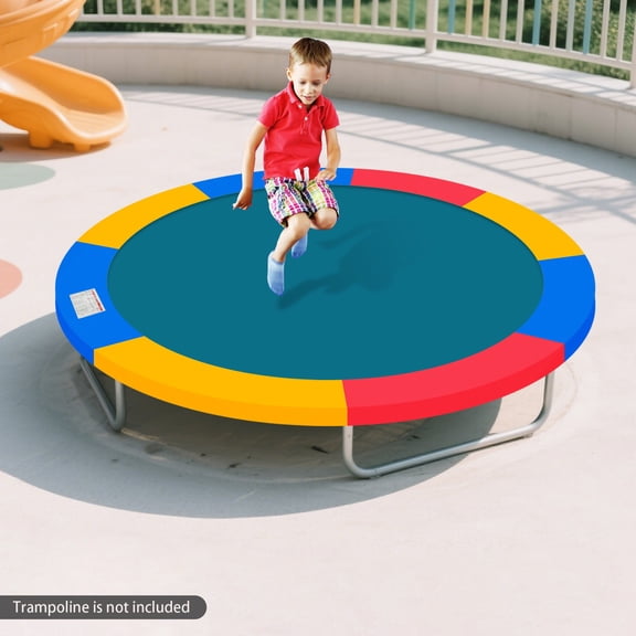 12Ft Trampoline Replacement Safety Pad for Protect Edge Cover Spring Muiti-color for Outdoor Amusement Parks, Kindergarten