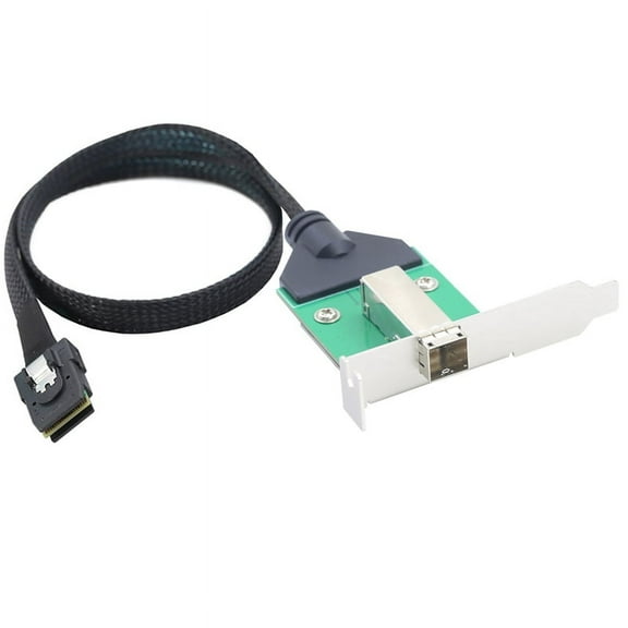 12G External Mini SAS HD SFF-8644 Female to Mini SAS SFF-8087 36P Male Data Server Cable Adapter