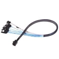 thumbnail image 1 of 12GB Mini SAS HD SFF-8643 to SATA 7 Pin Sideband Cable - 0.5m, 1 of 1