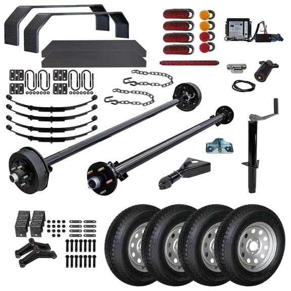 12HR - 6' x 12' 2 Horse Tandem Trailer DIY Master Plan Trailer Kit - 22 How-to Steps, TK Trailer kit