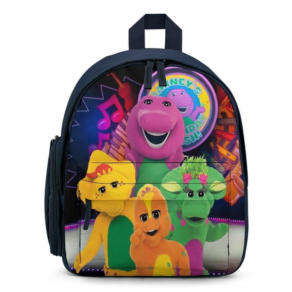 12In Barn-eyy Dinosaur Friends Small Backpack for Travel Lightweight Backpack Cartoon Bookbag Fashion Bookbag