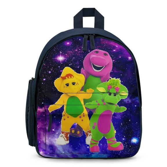 12In Barn-eyy Dinosaur Friends Small Backpack for Travel Lightweight Backpack Cartoon Bookbag Fashion Bookbag