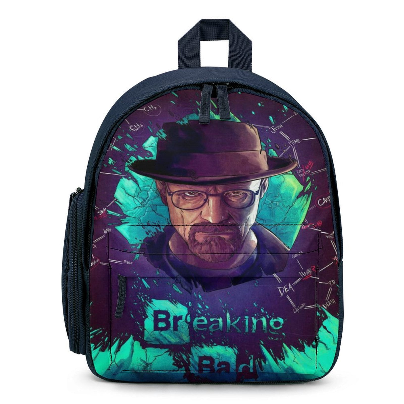 12In Breaking Bad Backpack Backpack Bookbag Mini Travel Bag - Walmart.com