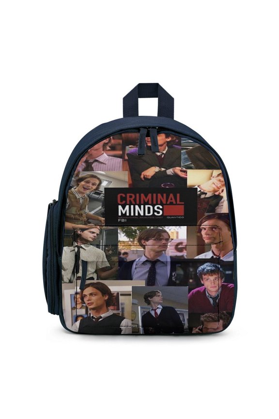 12In Criminal Minds Spencer Reid Backpack Travel Small Backpacks with Pocket Bookpack
