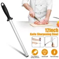 thumbnail image 1 of 12In Diamond Knife Sharpener Steel Honing Rod Chef Kitchen Home Sharpening Tool, 1 of 6