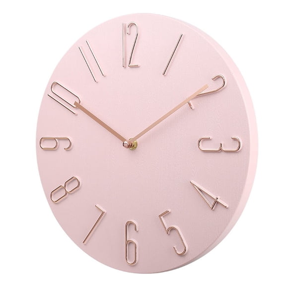 KDJ 12In Minimalist Analog Quartz Wall Clock Large Number Wall Clock Home Decoration - for Home Decor