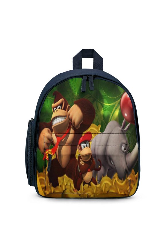 12In Small Don-key Kon Backpack with Pocket Travel Bag Fashion Bookbag Casual Daypack
