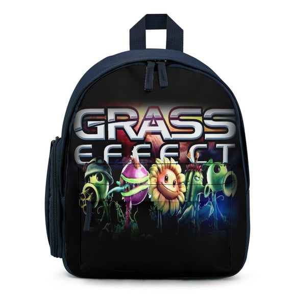 12In Small Plants Vs Zombie Backpack with Pocket Travel Bag Fashion Bookbag Casual Daypack