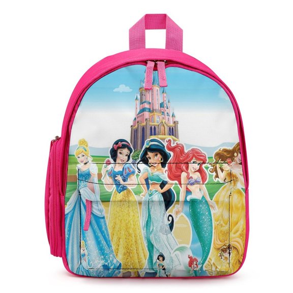 12In Small Princes Backpack with Pocket Travel Bag Fashion Bookbag Casual Daypack
