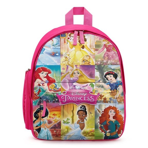 12In Small Princes Backpack with Pocket Travel Bag Fashion Bookbag Casual Daypack
