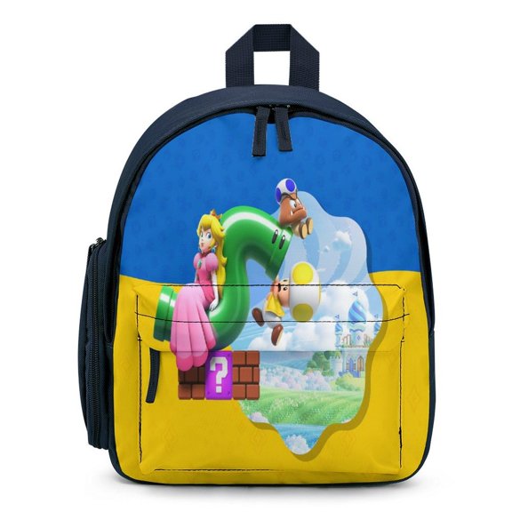 12In Small Princes Backpack with Pocket Travel Bag Fashion Bookbag Casual Daypack