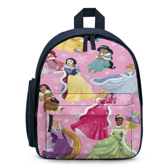 12In Small Princes Backpack with Pocket Travel Bag Fashion Bookbag Casual Daypack