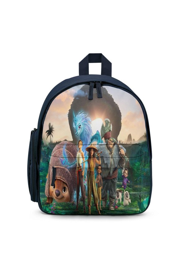 12In Small Raya And Last Drago Backpack with Pocket Travel Bag Fashion Bookbag Casual Daypack