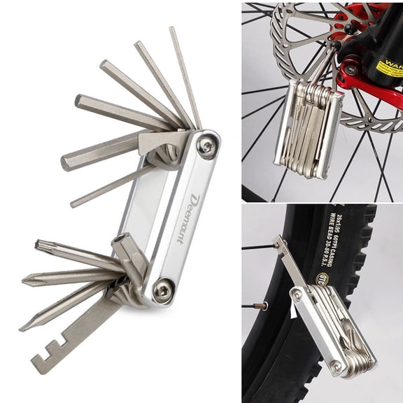 12In1 Bicycle Repair Tool Kit Multifunction Mountain Bike Fix Patchtool
