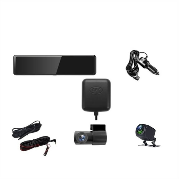 12Inch 3 Cameras Dash Cam Rear View Mirror2.5k 2560*1440P Rearview Mirror Video Recording Loop Record Phone APP GPS Car DVR ,Effortless Control