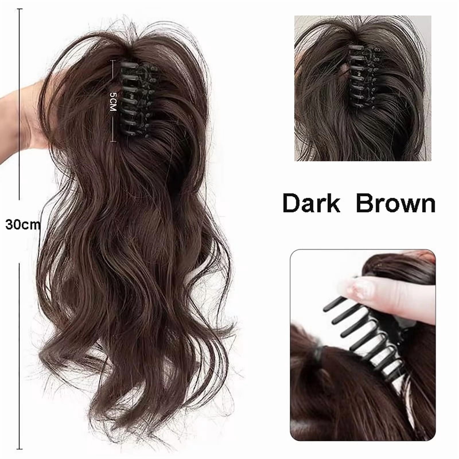12Inch/30CM Synthetic Claw Clip In Ponytail Hair Extensions Short Curly Claw Clip Ponytail For Women Hair Extension Hairpiece