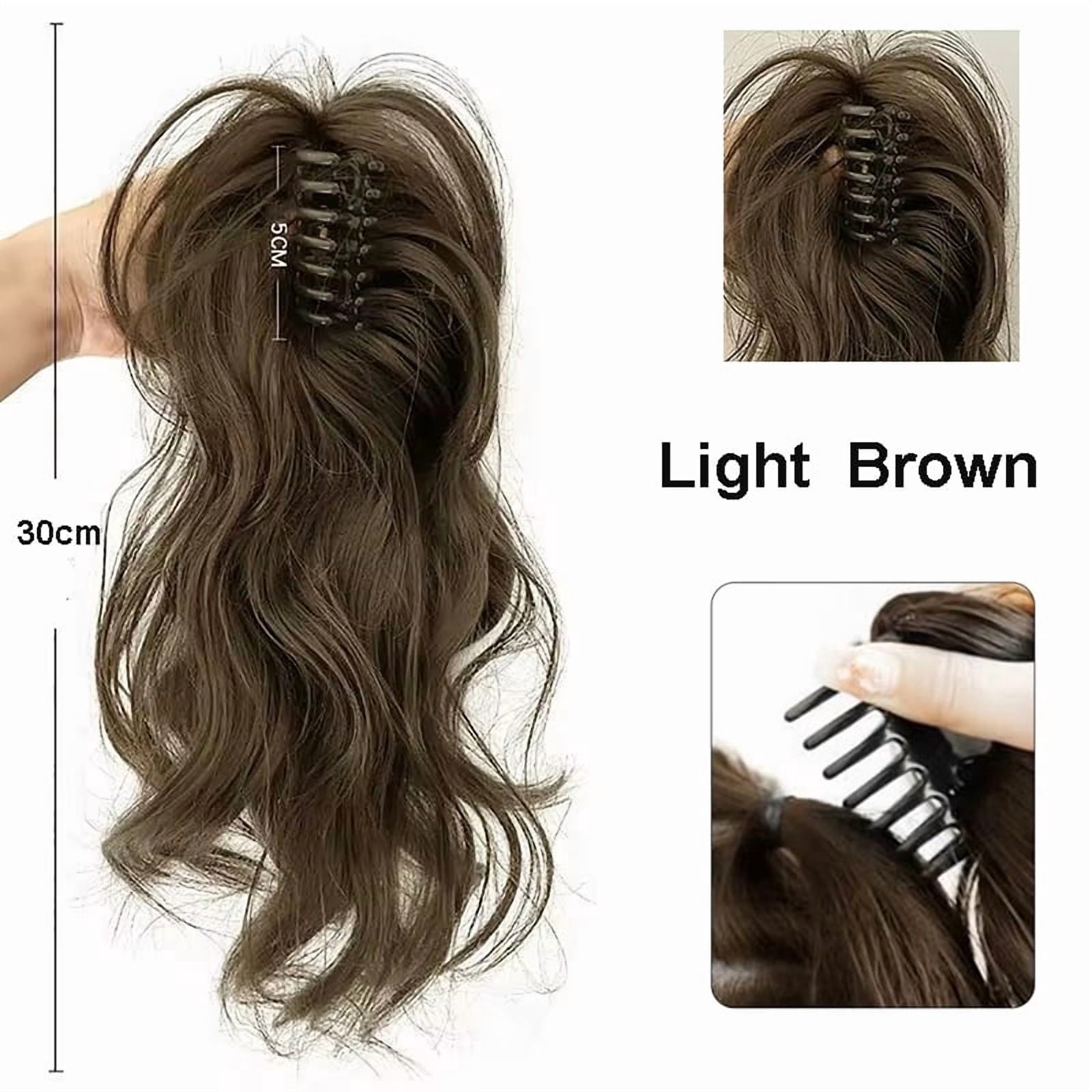 12Inch/30CM Synthetic Claw Clip In Ponytail Hair Extensions Short Curly Claw Clip Ponytail For Women Hair Extension Hairpiece
