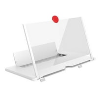 12Inch 3D Phone Screen Magnifier - Acrylic Lens, Eye Protection, Foldable - for Movie Watching & Gaming on Smartphones
