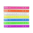 thumbnail image 1 of 12Inch Clear Colorful Rulers with Hole Math Ruler with Inches Centimeters Scale, 1 of 8