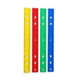 thumbnail image 1 of 12Inch Clear Colorful Rulers with Hole Math Ruler with Inches Centimeters Scale, 1 of 8