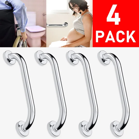 12Inch Long Stainless Steel Bathroom Bathtub Grab Bar Handicap Safety Hand Rails