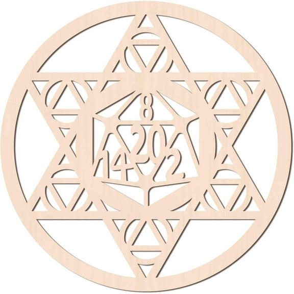 12Inch Sacred Geometry Wall Decor Dice Star of David Geometry Wall Decor Meditation DecorWall Sculpture for Home colorful DIY