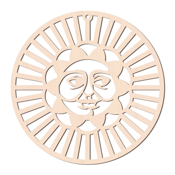 12Inch Sacred Geometry Wall Decor Sun Face Geometry Wood Wall Art Wall Decor Meditation DecorWall Sculpture for Home