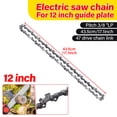 thumbnail image 1 of Hormy 12" Replacement Chainsaw Chain for 3/8" Pitch, .050" Gauge 47 Drive Links, Semi Chisel, 1 of 10