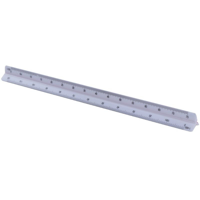12Inch Triangular Engineer Scale Ruler, Metric Scale 1:20, 1:25, 1:50 ...