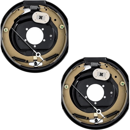 12Inx2In Self-Adjusting Electric Trailer Brake Kit for 3500 lbs Axles - Left and Right 5-Bolt Mount