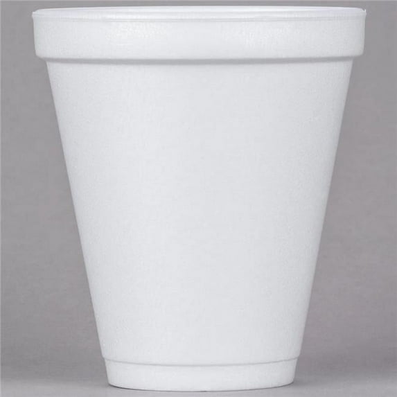 12J16 CPC 12 oz Customizable Squat Foam Cup, White - Cas of 1000