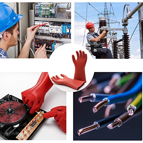 12KV 20KV Electrical Insulated Lineman Rubber Gloves Electrician High Voltage Waterproof Safety