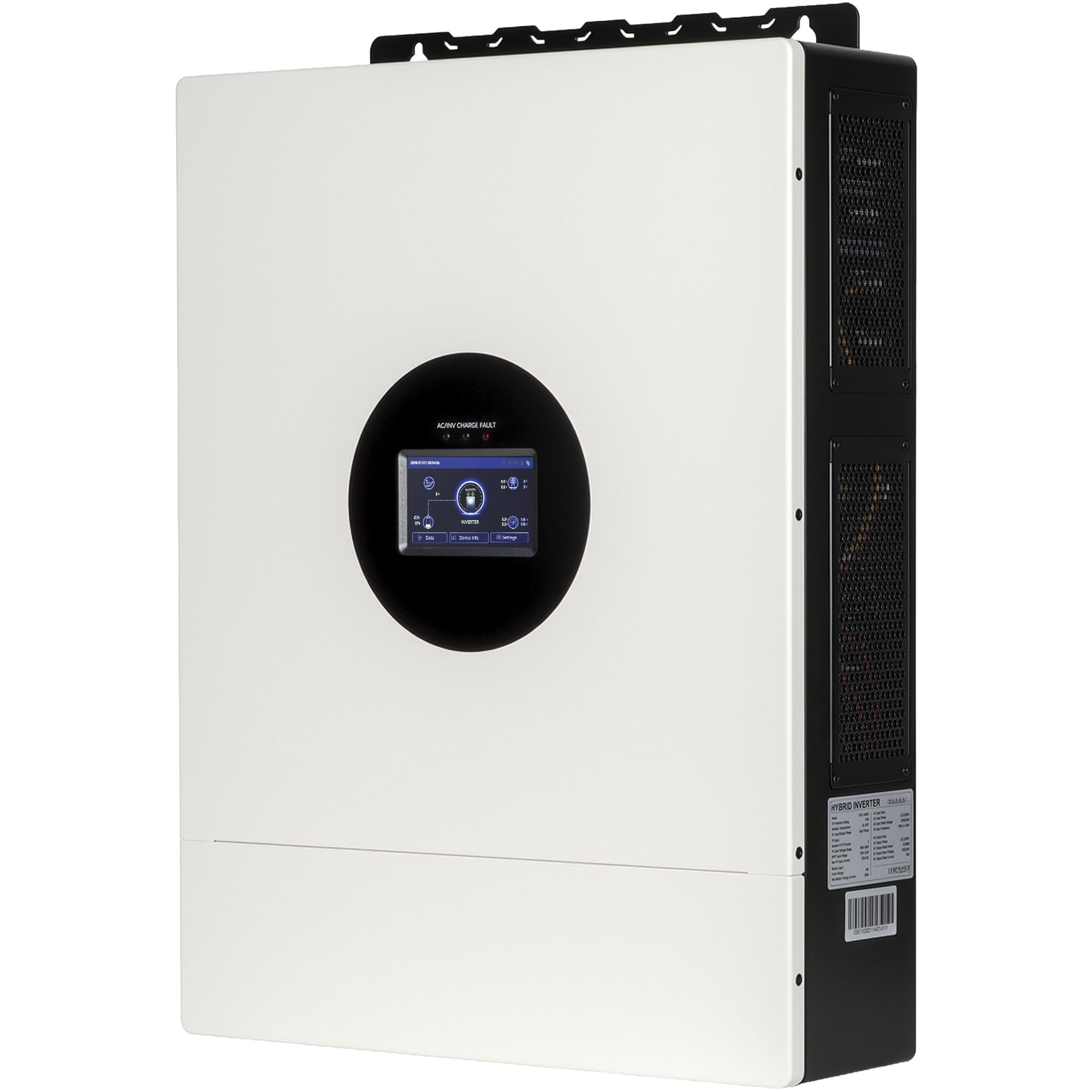 12KW Split Phase Hybrid Solar Inverter 48V Pure Sine Wave 120V 240V 2 MPPT Solar Charger for Home Energy Storage