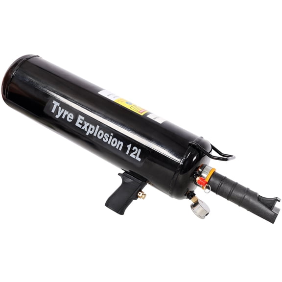 12L/3.2 Gallon Tire Bead Seater Portable Air Inflator Tool for Car Truck Tractor Motorcycle ATV Bead Blaster with Push Button Control and Non-Slip Grip