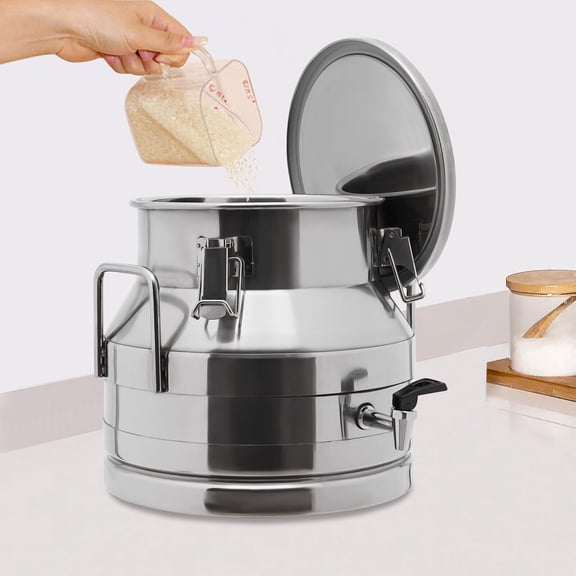 12L Milk Can Wine Milk Bucket Wine Pail Bucket Stainless Steel Milk Jug Transport Sealed