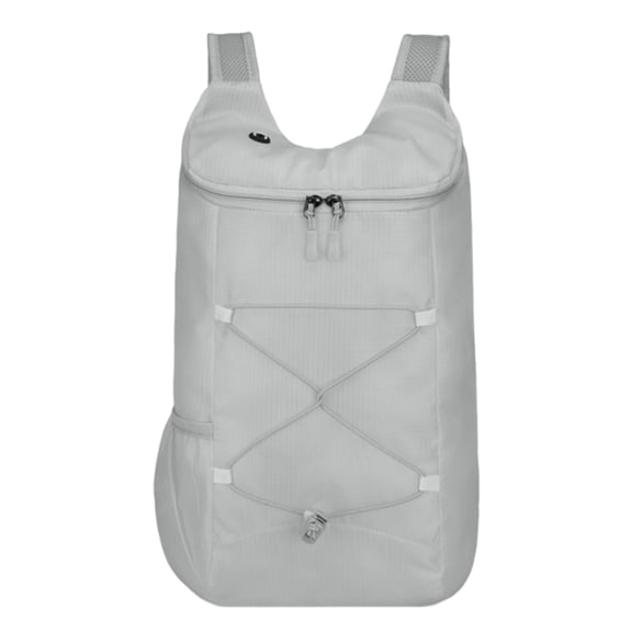 12L Mountaineering Backpack Waterproof Ultralight Storage Knapsack Foldable Lightweight Zippers Rucksack Travel Trip Bag (Grey)