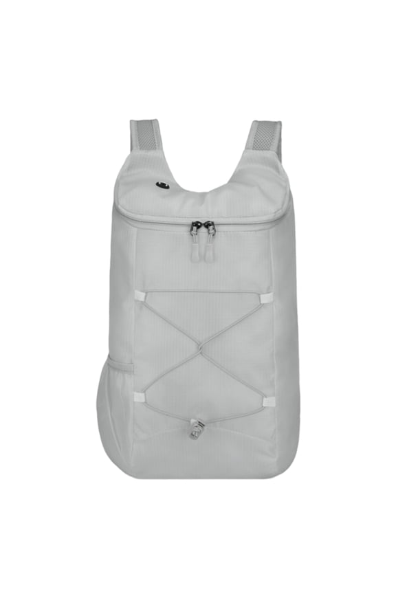 12L Mountaineering Backpack Waterproof Ultralight Storage Knapsack Foldable Lightweight Zippers Rucksack Travel Trip Bag (Grey)