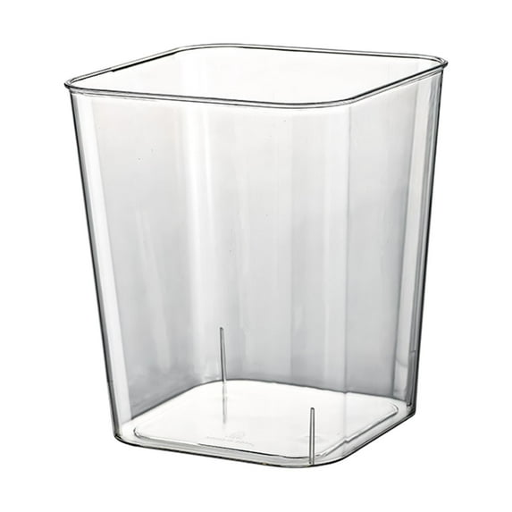 12L Trash Can Transparent Light Luxury Large Capacity Visible Decorative Storage Box Waste Container for Dormitory Kitchen Bathroom Bed